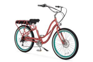 Pedego Cruiser Red Aqua 26"